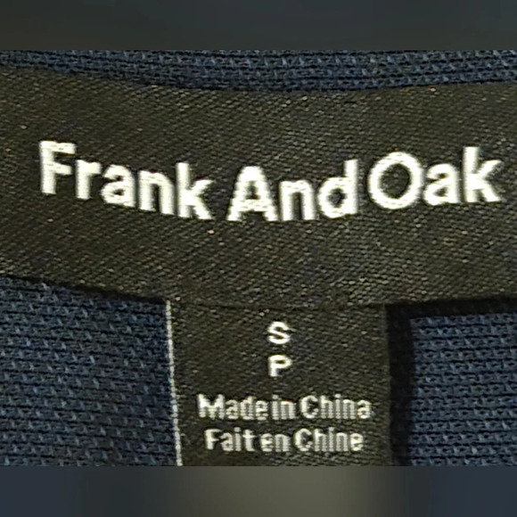 Frank & Oak Blue Midi Dress with Notched Collar and Dolman Sleeves - Picture 2 of 3